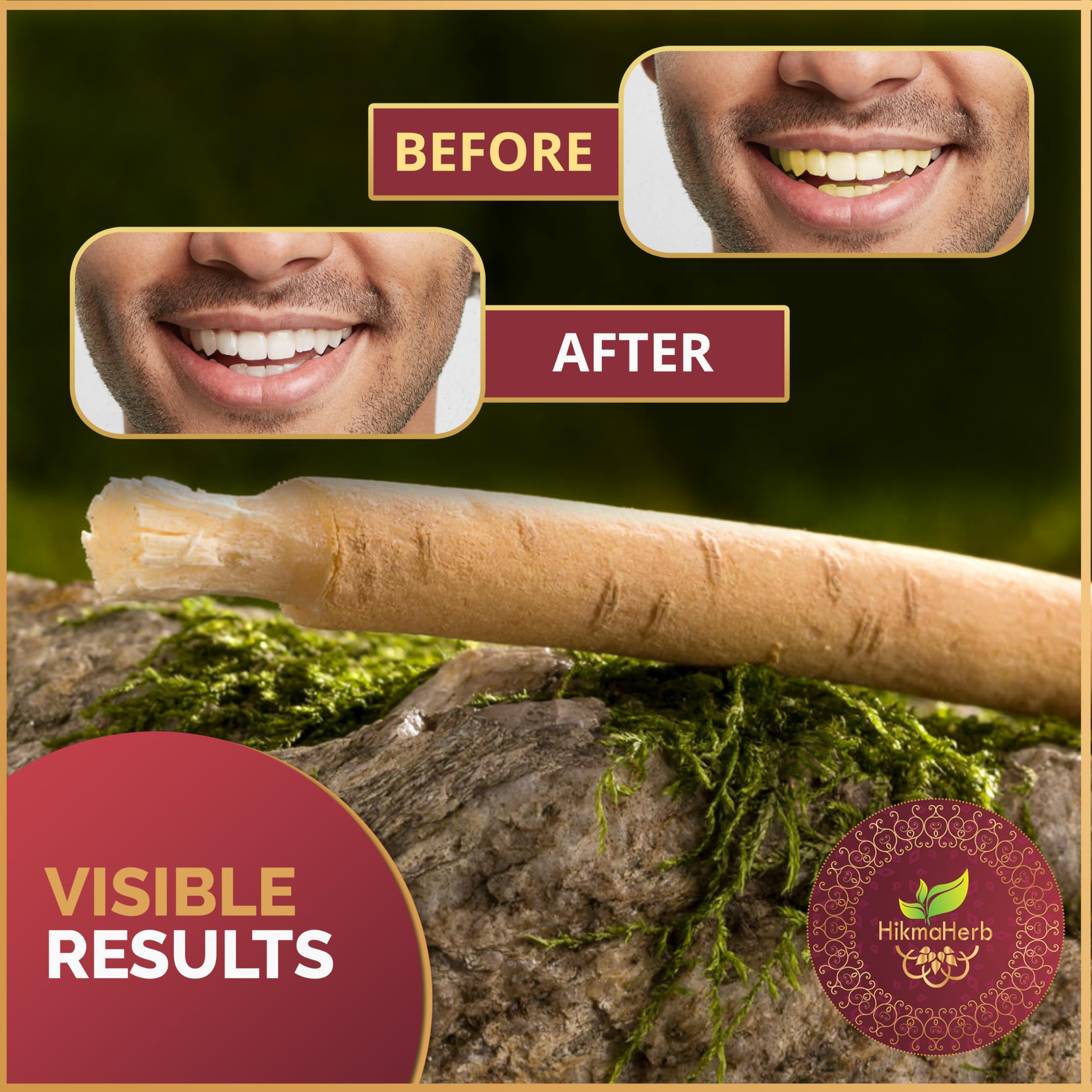 Healthy teeth and fresh breath from HikmaHerb Miswak