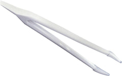 Hilco Soft Contact Lens Tweezers with silicone tips in white plastic, 5 inch
