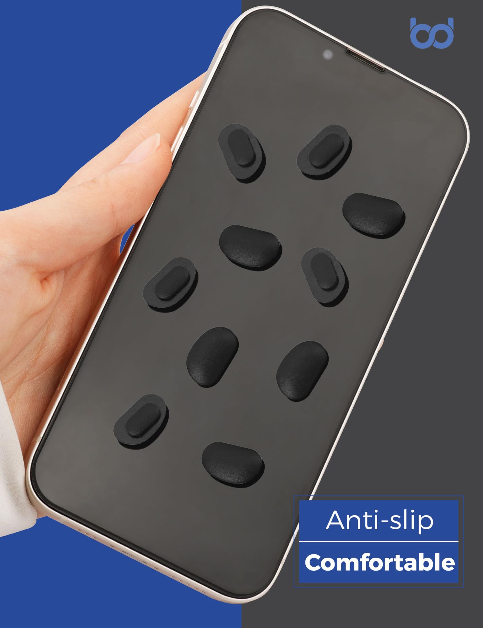 Push-in nose pads set includes 6 pairs