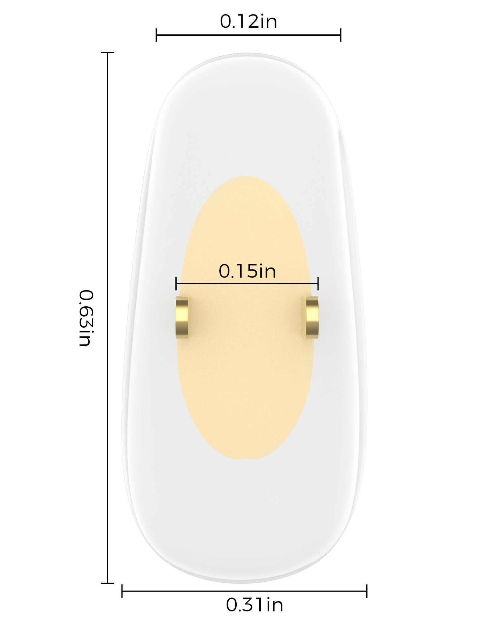 Six replacement nose pads for Ray-Ban Aviator sunglasses by HILEEN