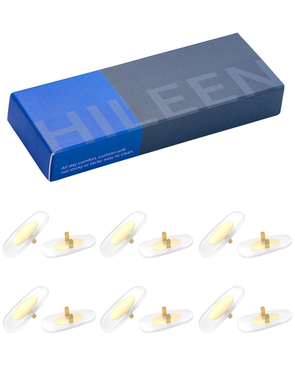 Gold color replacement nose pads for Ray-Ban sunglasses by HILEEN