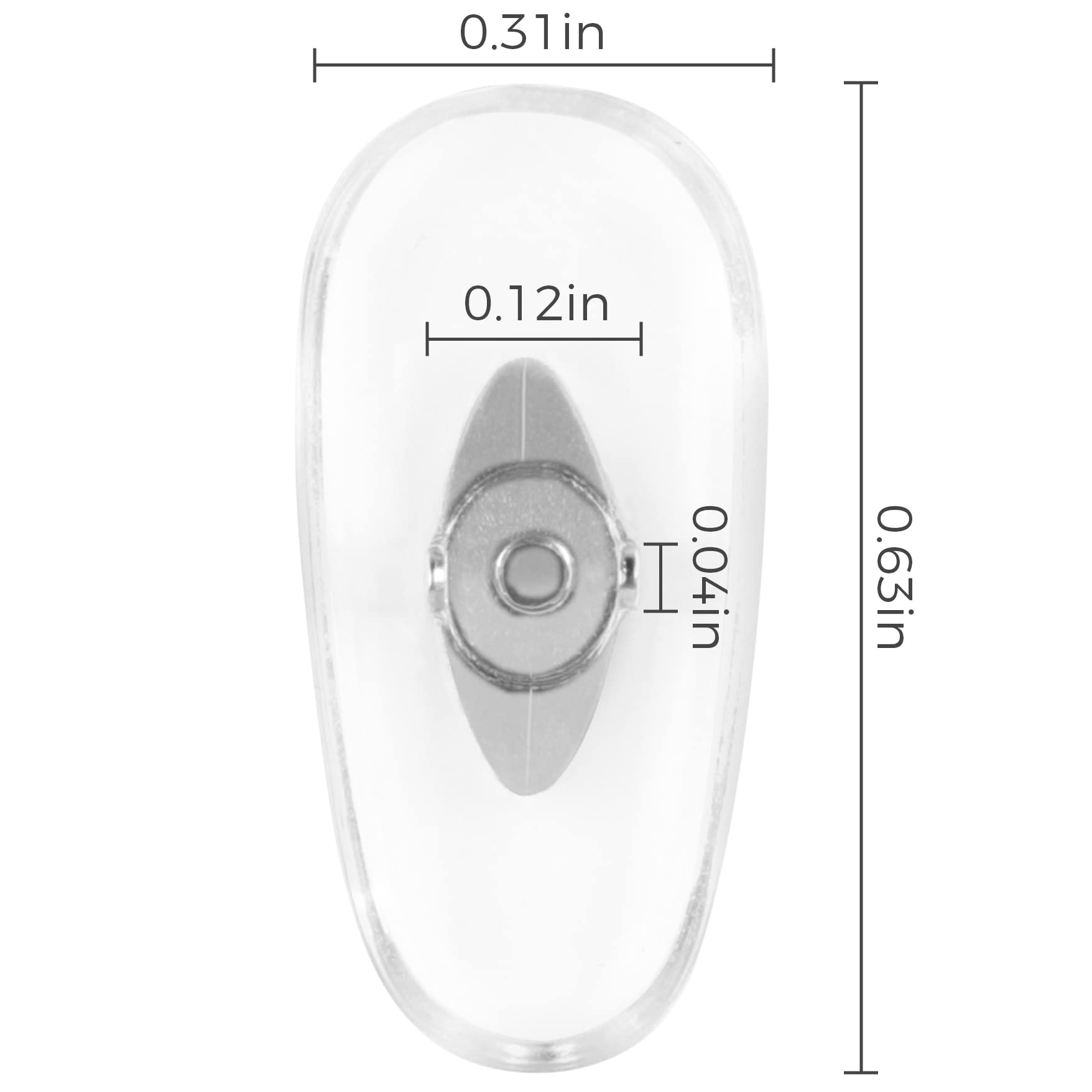 HILEEN 6 Pairs Nose Pads for Ray-Ban Aviator RB3362