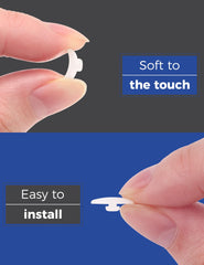 Packaging displaying 6 replacement nose pads