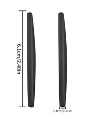 Close-up of silicone earsocks material in black for Oakley sunglasses