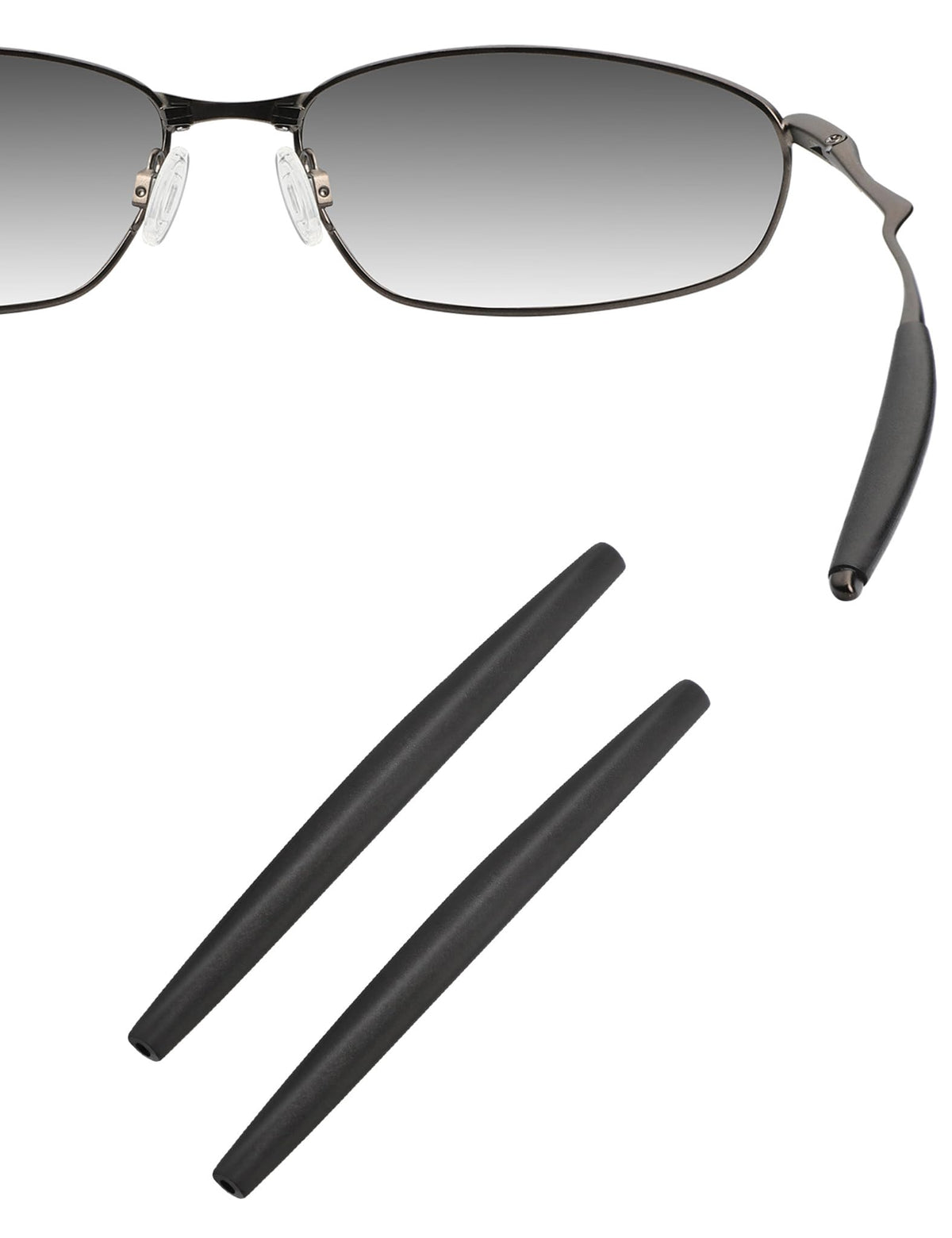 HILEEN earsocks for Oakley Whisker and Square Wire 2.0 (compatibility close-up)