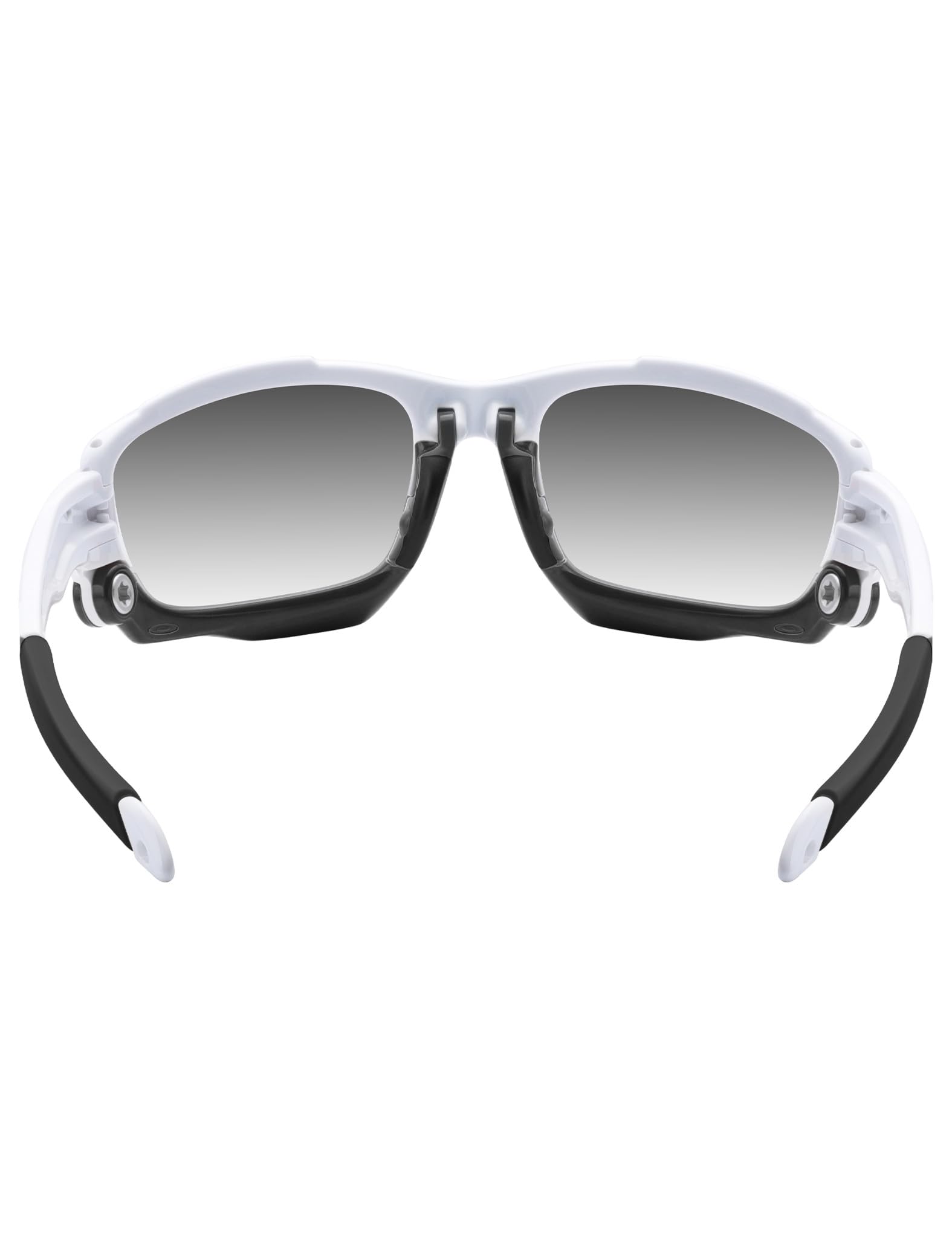 Close-up of HILEEN silicone earsocks being installed on Split Jacket sunglasses