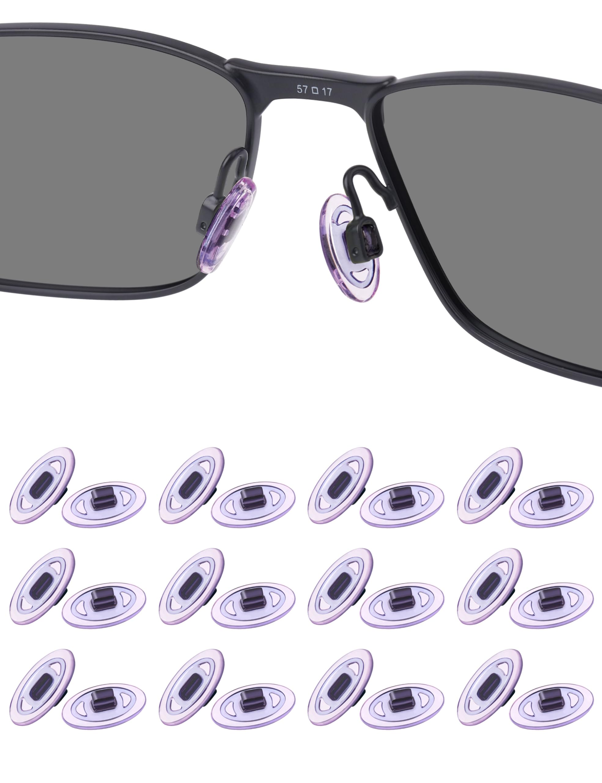HILEEN 12-pair replacement nose pads for Maui Jim and Oakley eyewear