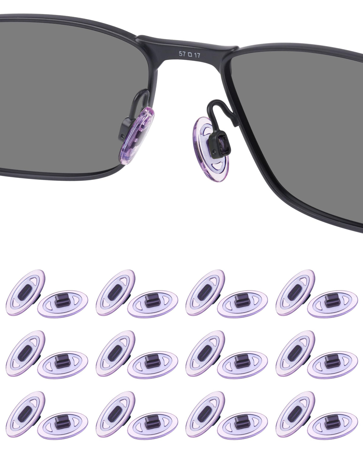 HILEEN 12-pair replacement nose pads for Maui Jim and Oakley eyewear