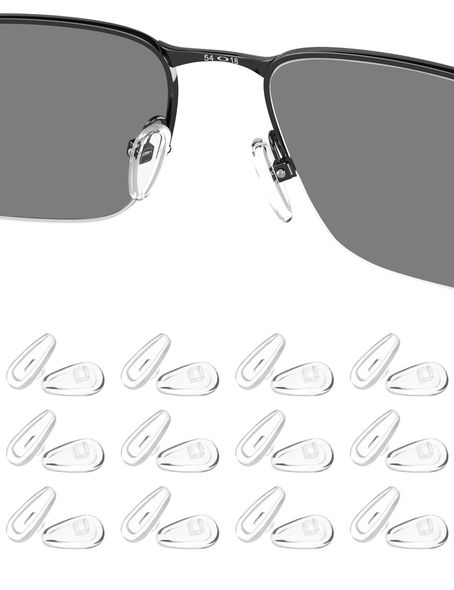Soft silicone nose pads for Oakley Conductor 6 OO4106 sunglasses