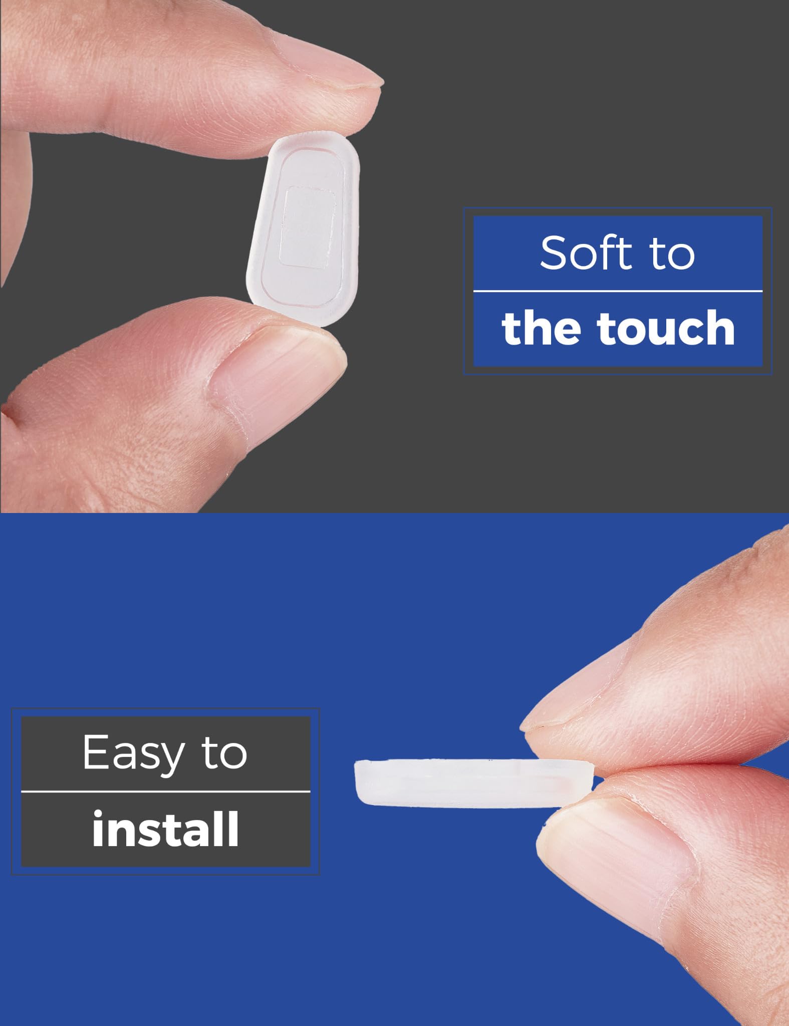 Anti-slip silicone nose bridge pads for glasses, soft material