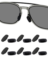 HILEEN 6 pairs replacement nose pads for Costa South Point, Flagler, Shipmaster, Fernandina, Wader, Peli in black