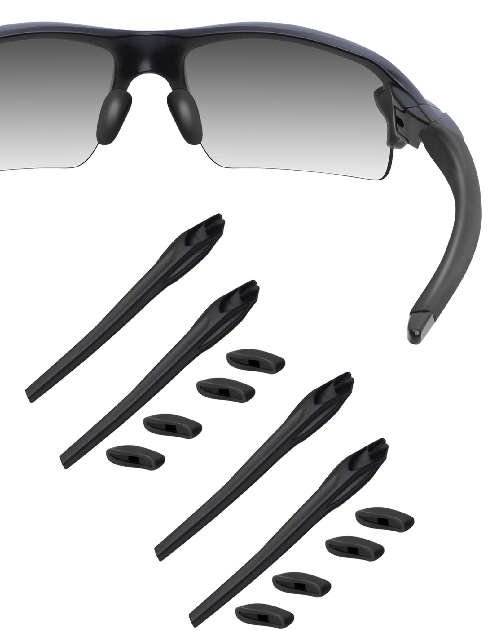HILEEN replacement nose pads and earsocks for Oakley Flak 2.0 XL and Asian Fit