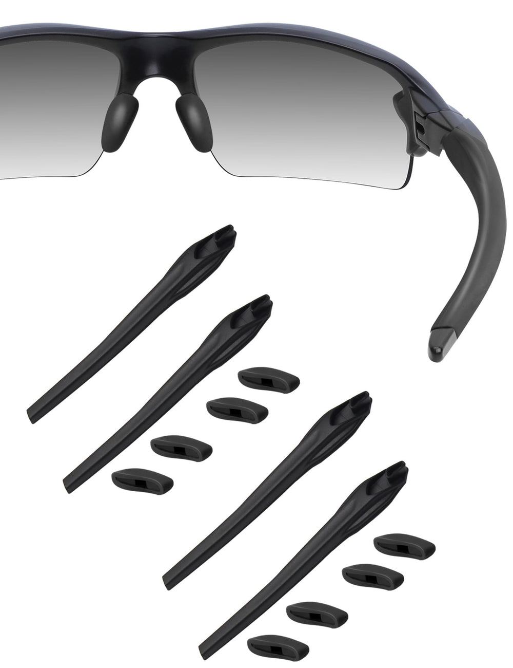 HILEEN replacement nose pads and earsocks for Oakley Flak 2.0 XL and Asian Fit