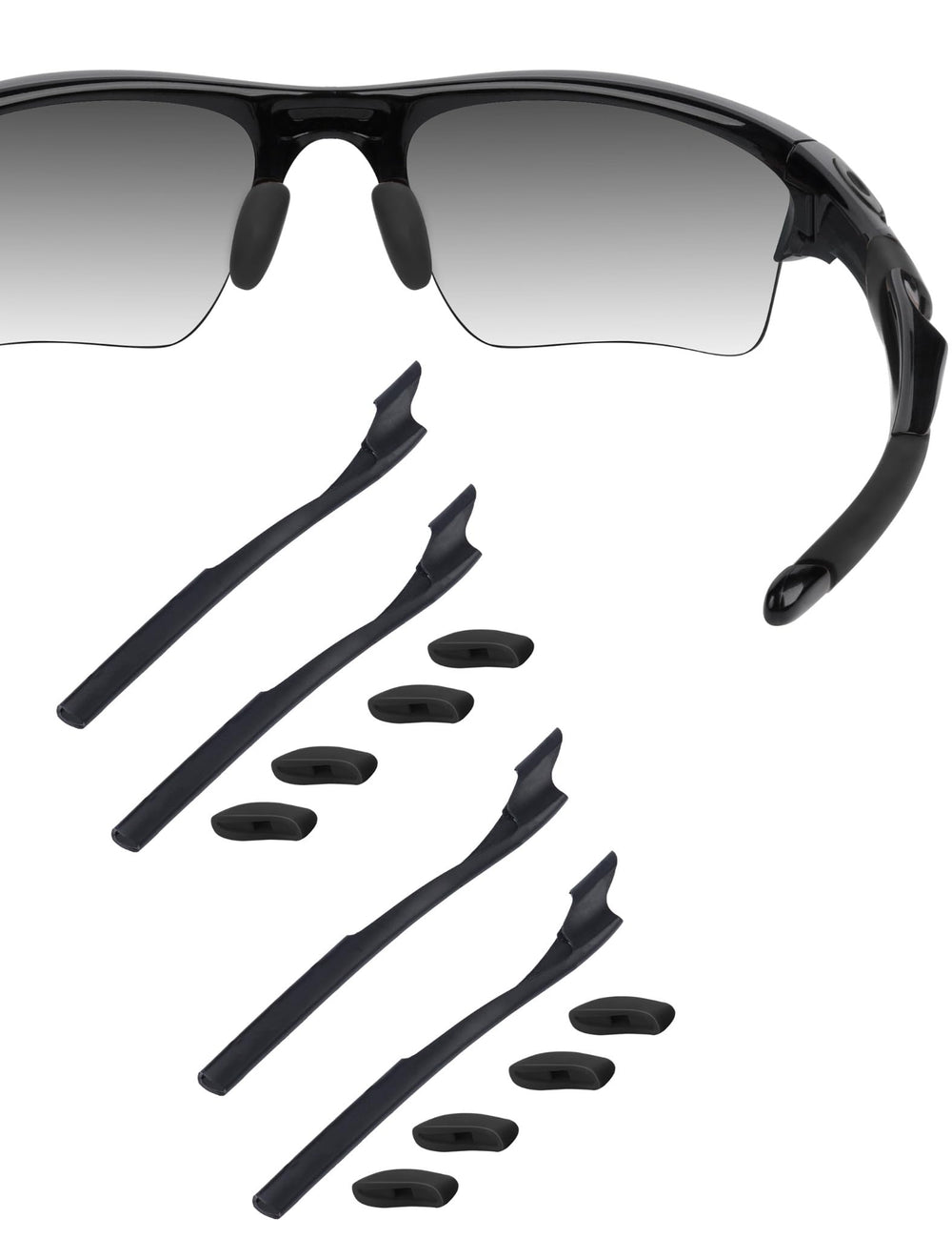 HILEEN silicone nose pads and earsocks for Oakley Half Jacket 2.0 OO9144/OO9153