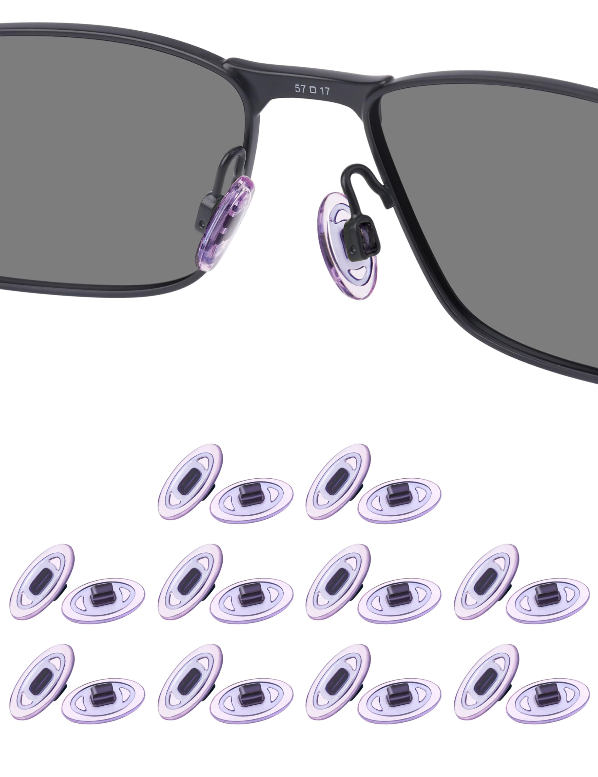 Soft silicone replacement nose pads for Oakley and Maui Jim sunglasses