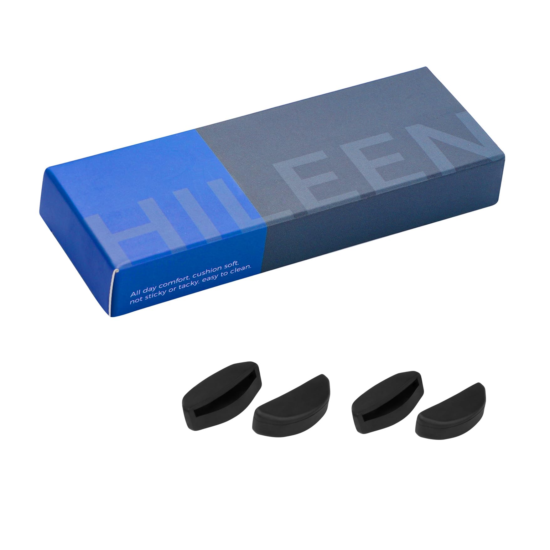 Installation steps for push-in nose pads.