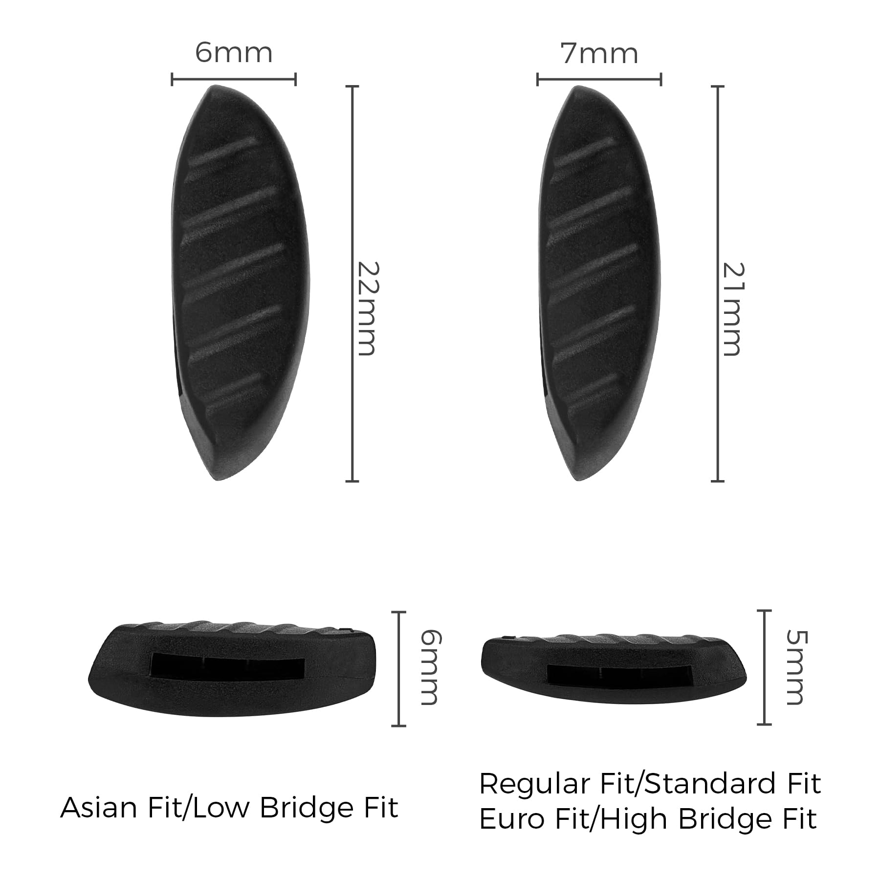 Close-up of HILEEN silicone nose pads