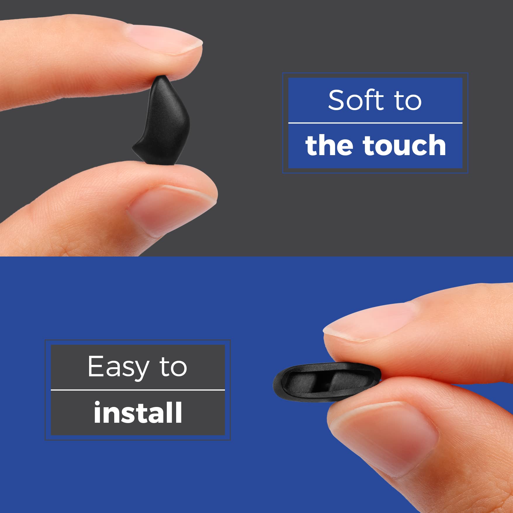 Push-in mount nose pads compatible with Flak 2.0 family