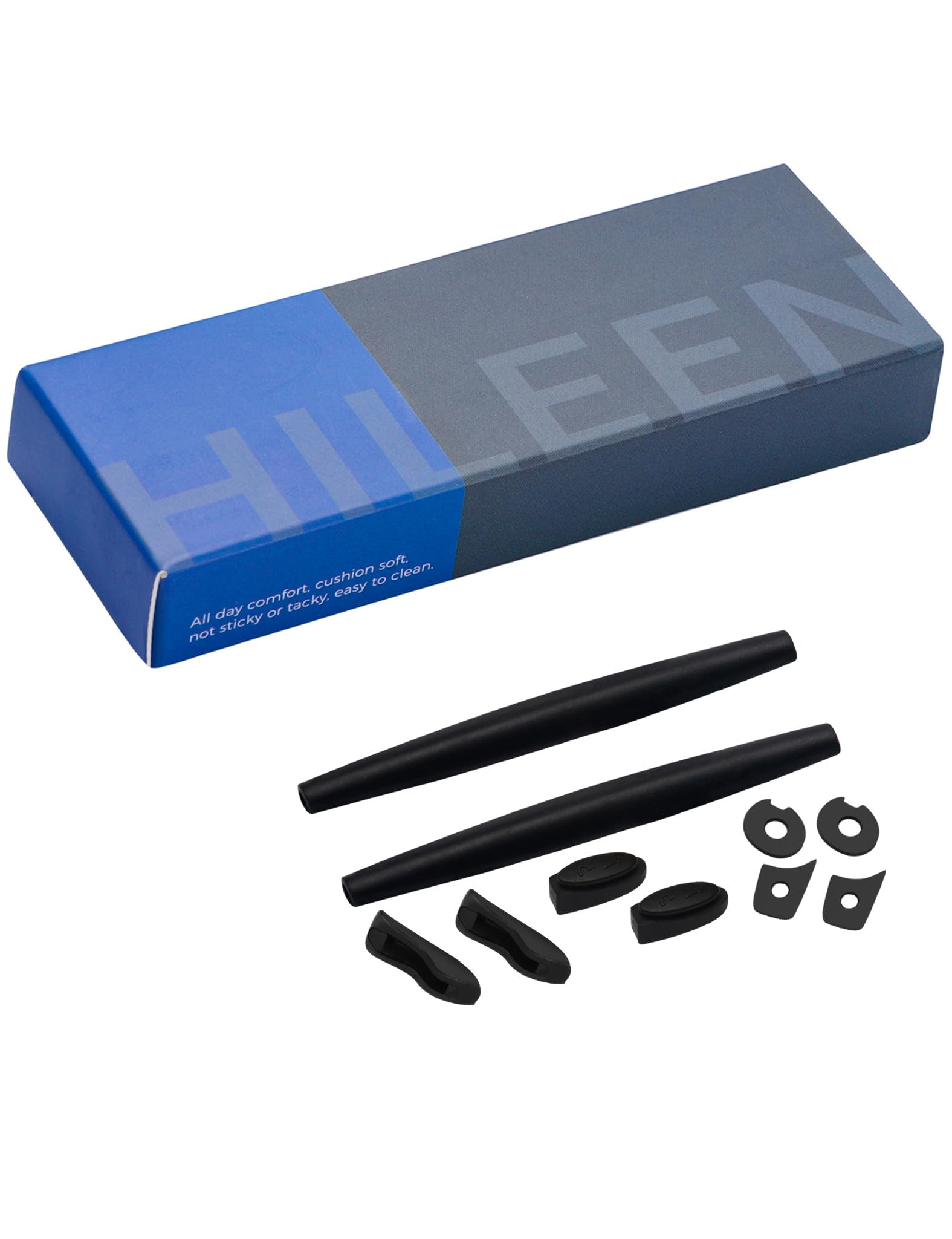 Black silicone nose pads for unisex Oakley sunglasses by HILEEN
