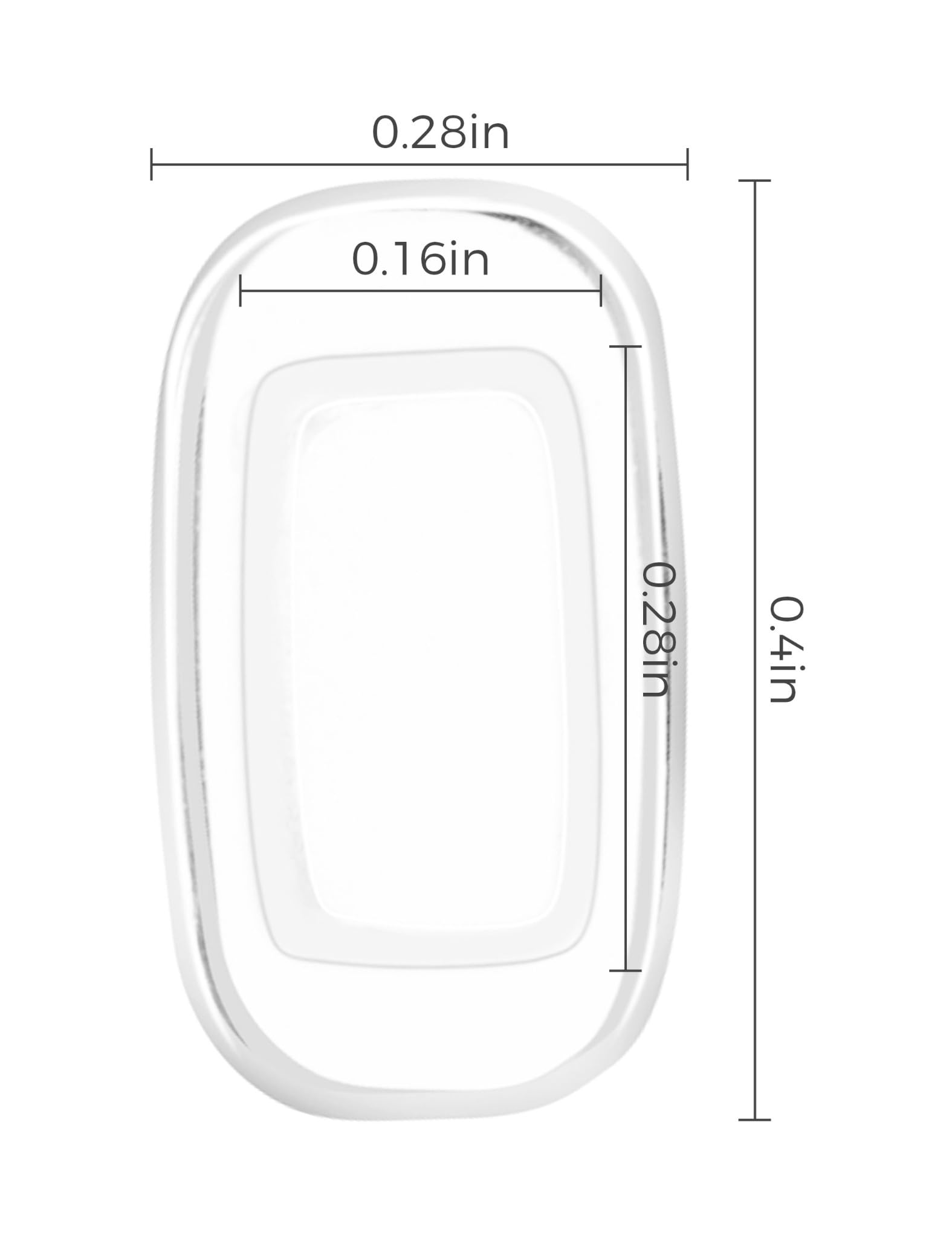 Replacement nose pads for Oakley Latch Key, Diecutter, Lugplate and related frames in clear
