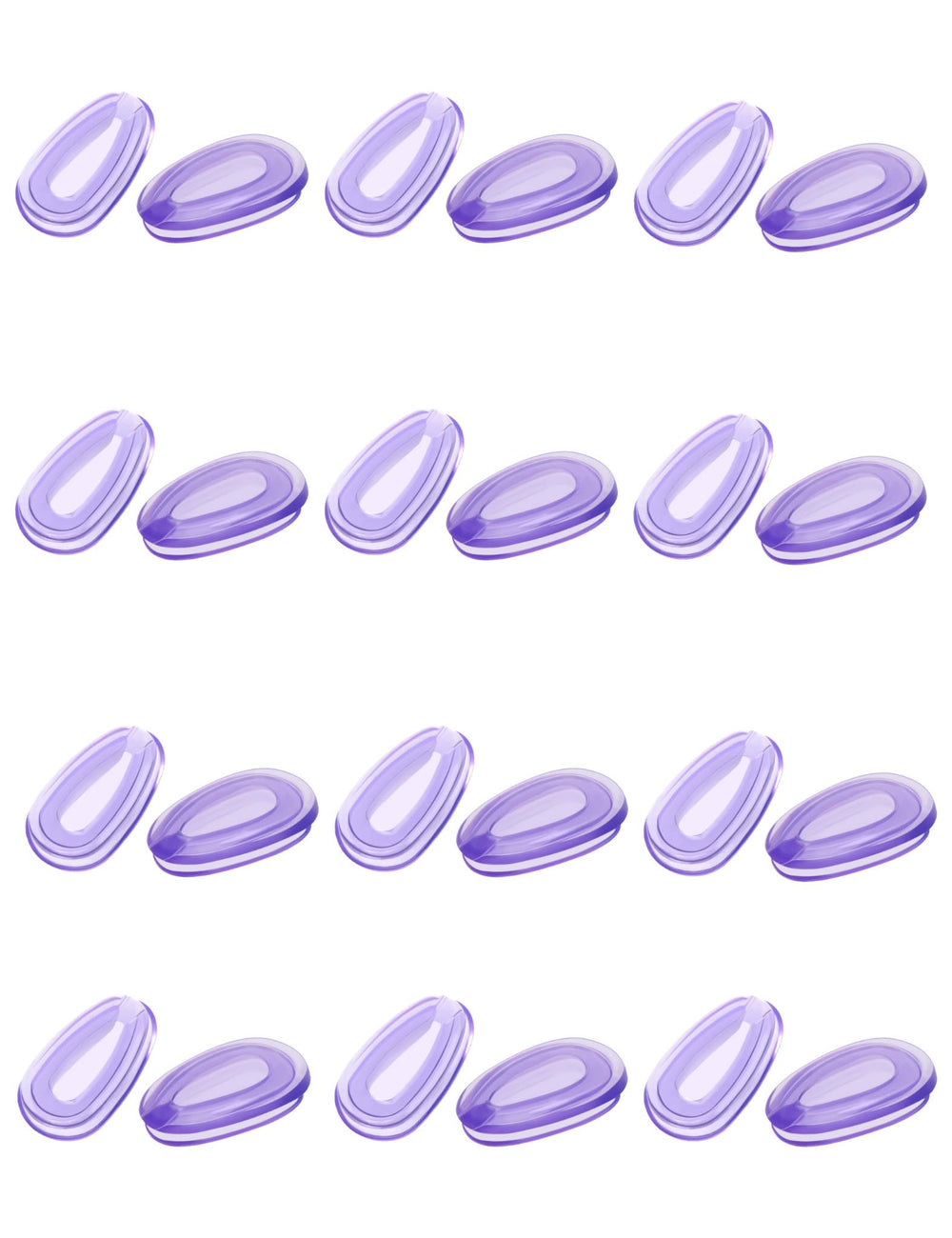HILEEN replacement nose pads for Oakley OO4079 Feedback sunglasses in purple
