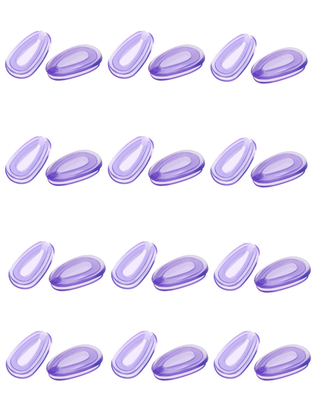 HILEEN replacement nose pads for Oakley OO4079 Feedback sunglasses in purple