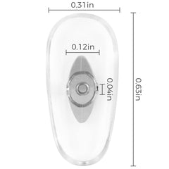 Close-up of soft silicone nose pads for Ray-Ban Aviator, 6-pack