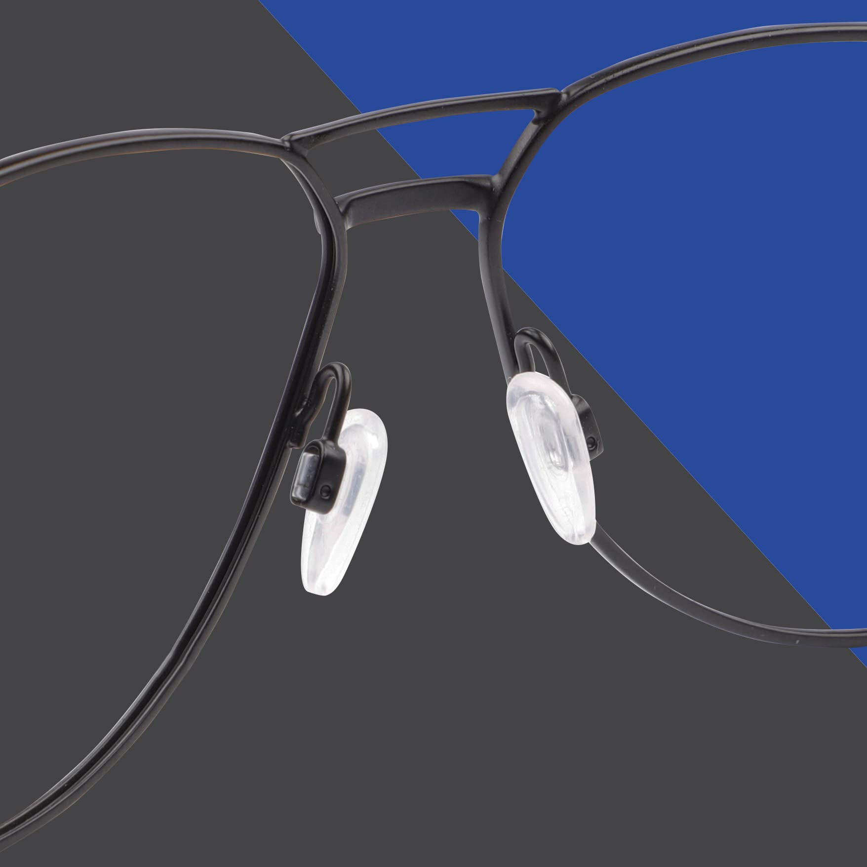 Close-up of soft silicone teardrop nose pad