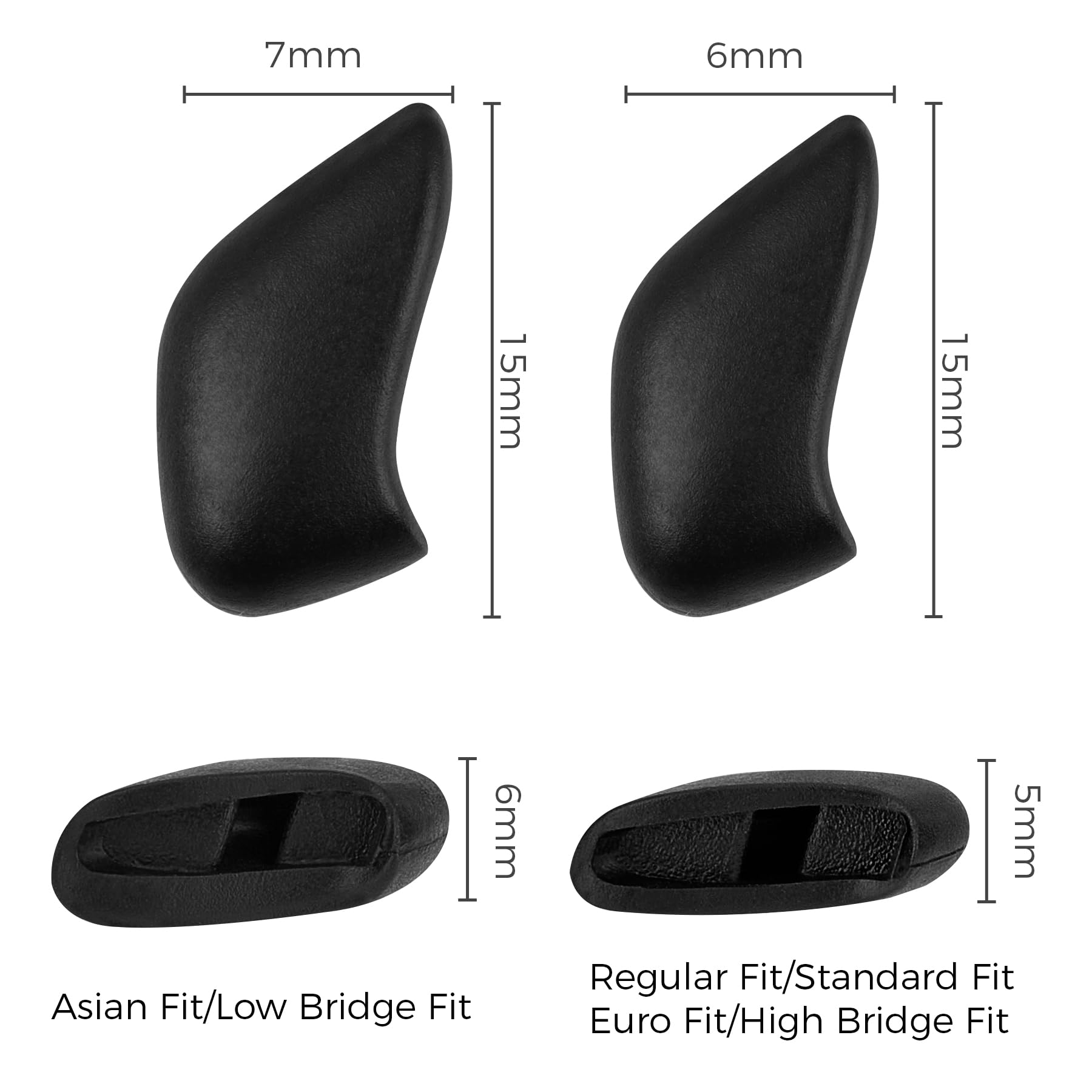 HILEEN nose pads for Oakley Flak 2.0 Asian Fit OO9271