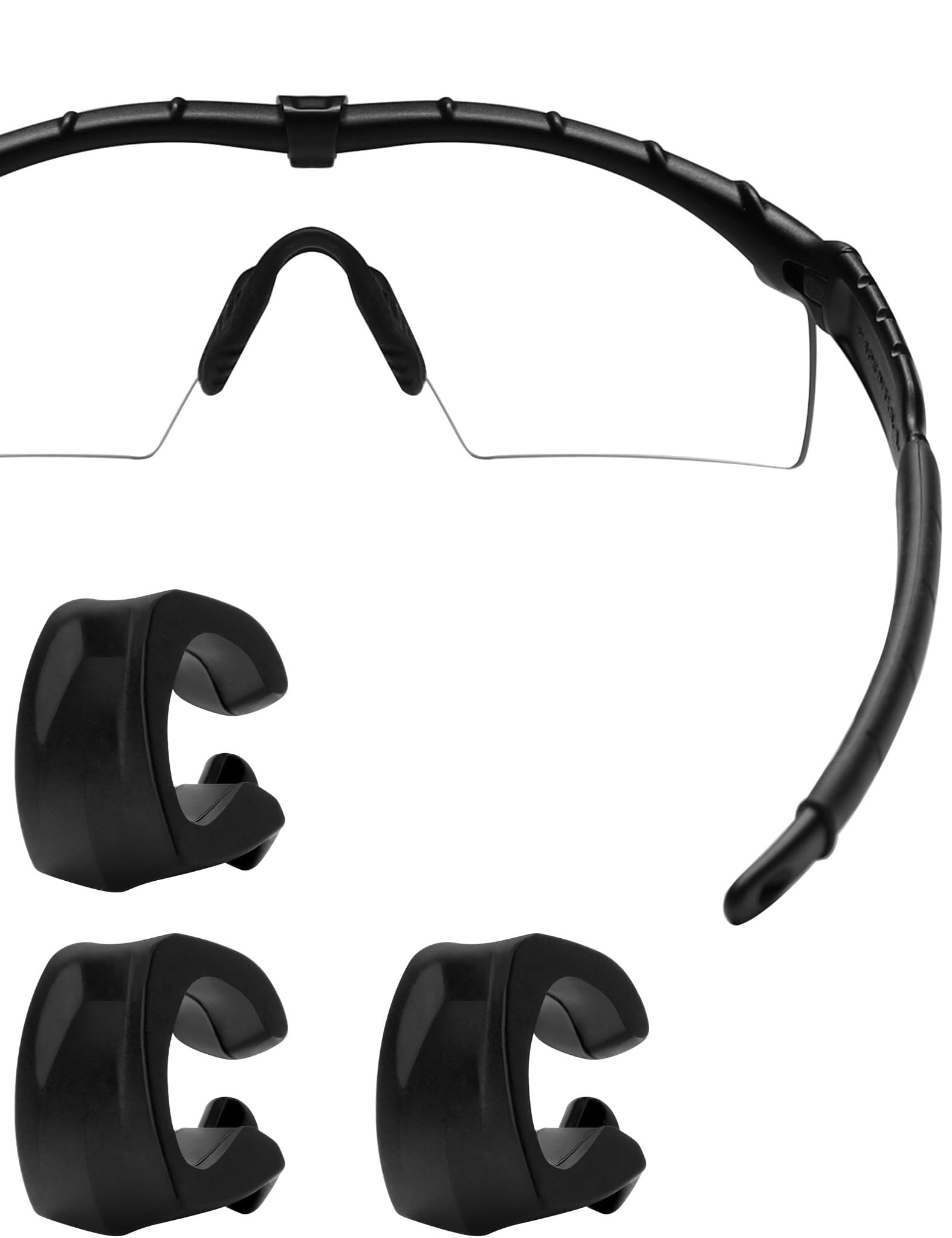 HILEEN replacement clip rubber kit for Oakley Si M Frame 2.0 nose clip close-up