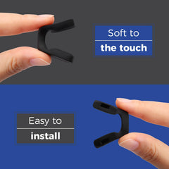 Push-in mount installation for Oakley nose pads