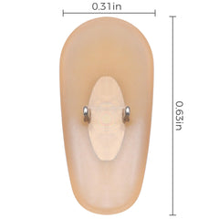 Close-up of soft silicone material used in replacement nose pads