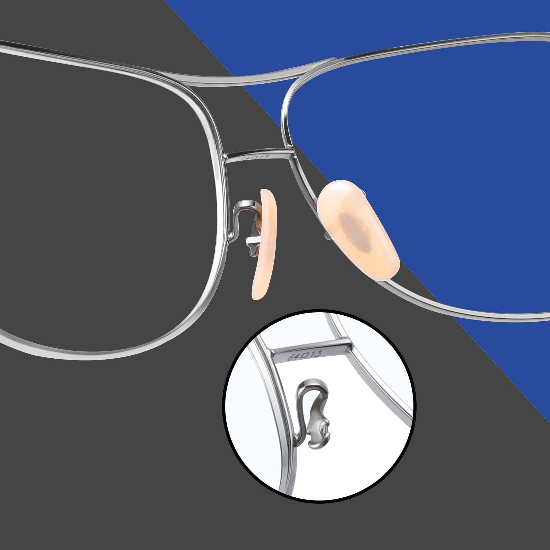 Universal 16x8 mm replacement nose pads for Ray-Ban frames