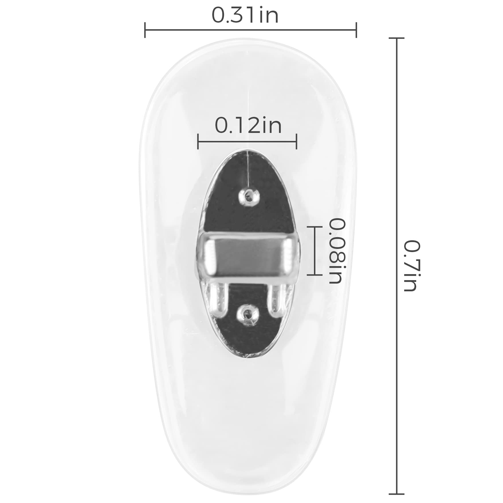 Replacement Ray-Ban nose pads 18x8mm, silicone