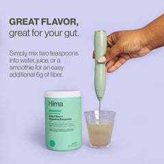 Label highlighting prebiotic fibers and digestive enzymes