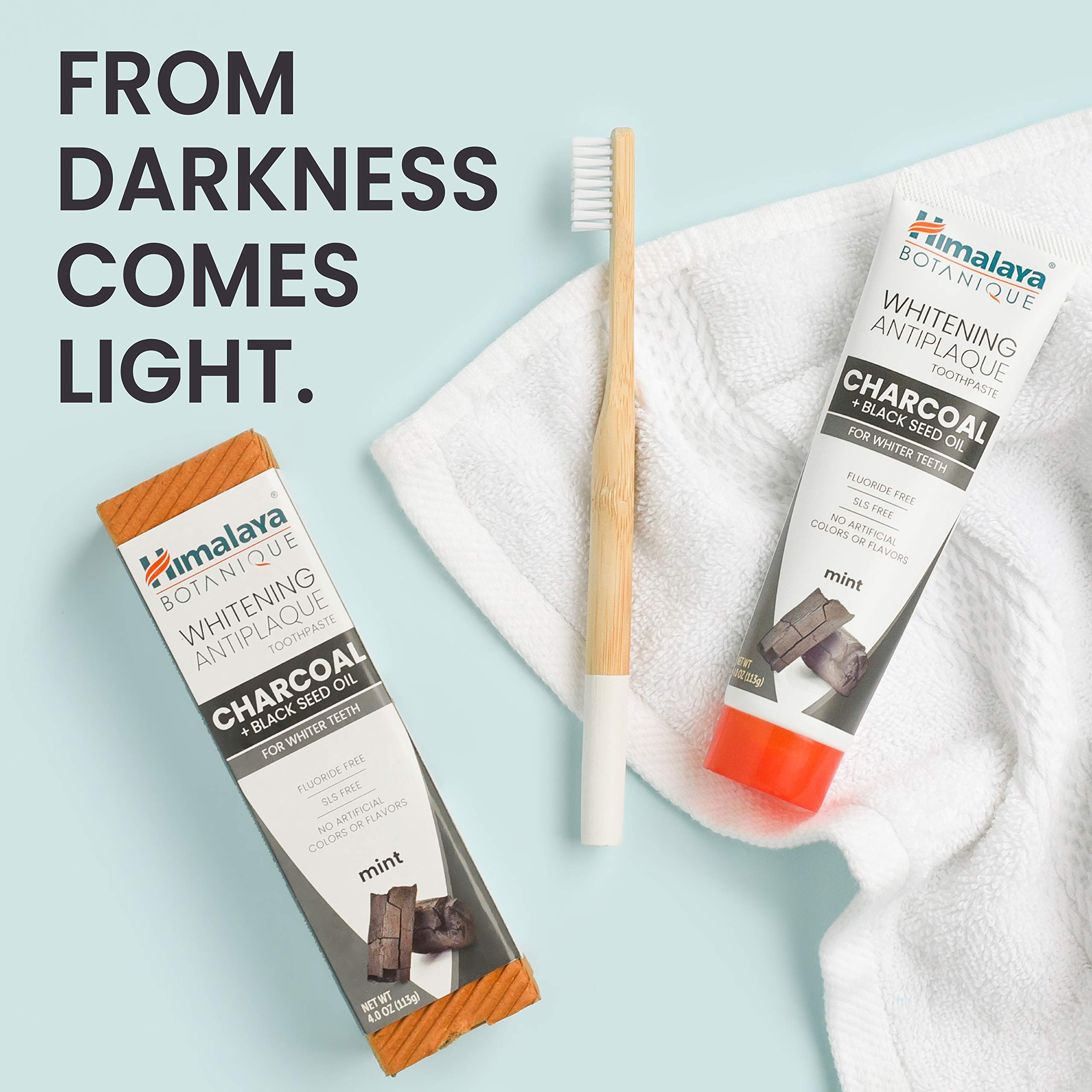 Black seed oil ingredient bottle for Himalaya Botanique toothpaste