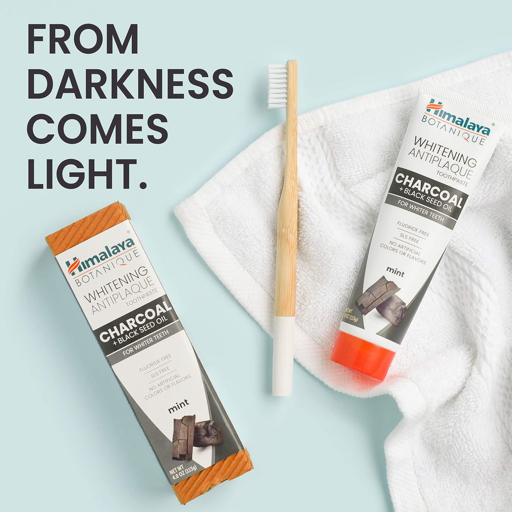 Black seed oil ingredient bottle for Himalaya Botanique toothpaste