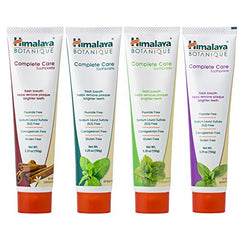 Assorted Himalaya Botanique toothpaste tubes in the variety pack