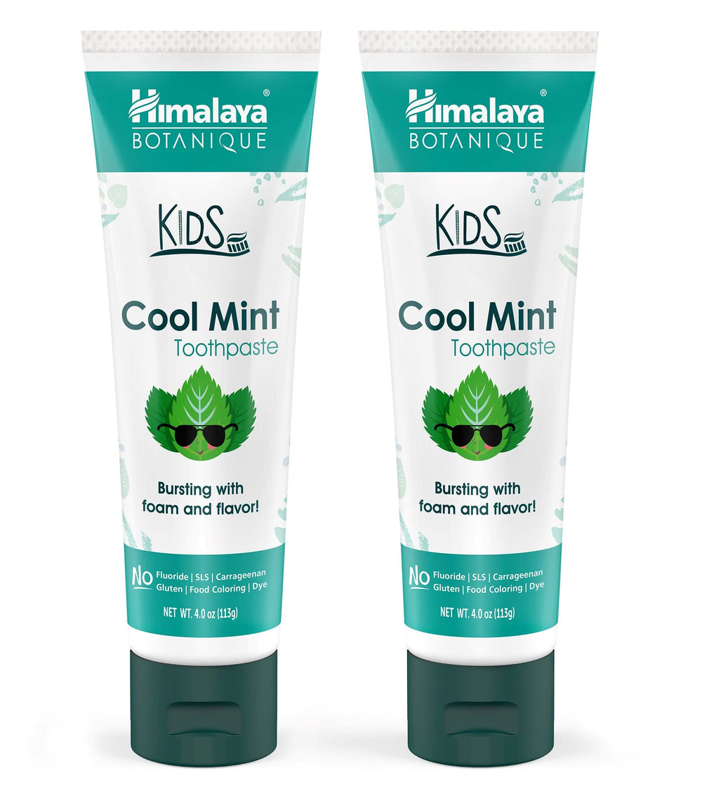 Himalaya Botanique Kids Toothpaste front view with Cool Mint packaging