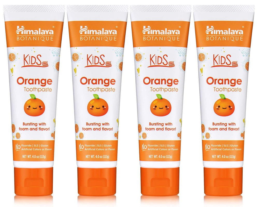 Orange flavor Himalaya Botanique Kids Toothpaste 4 oz tube