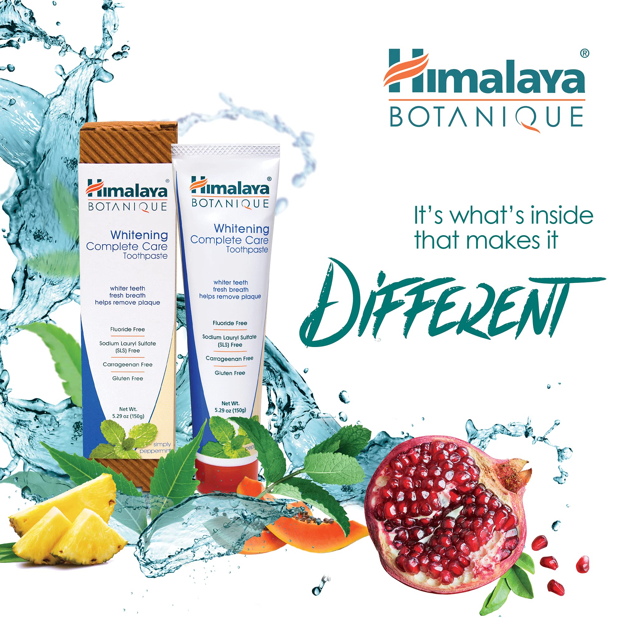 Neem and pomegranate ingredients for oral health