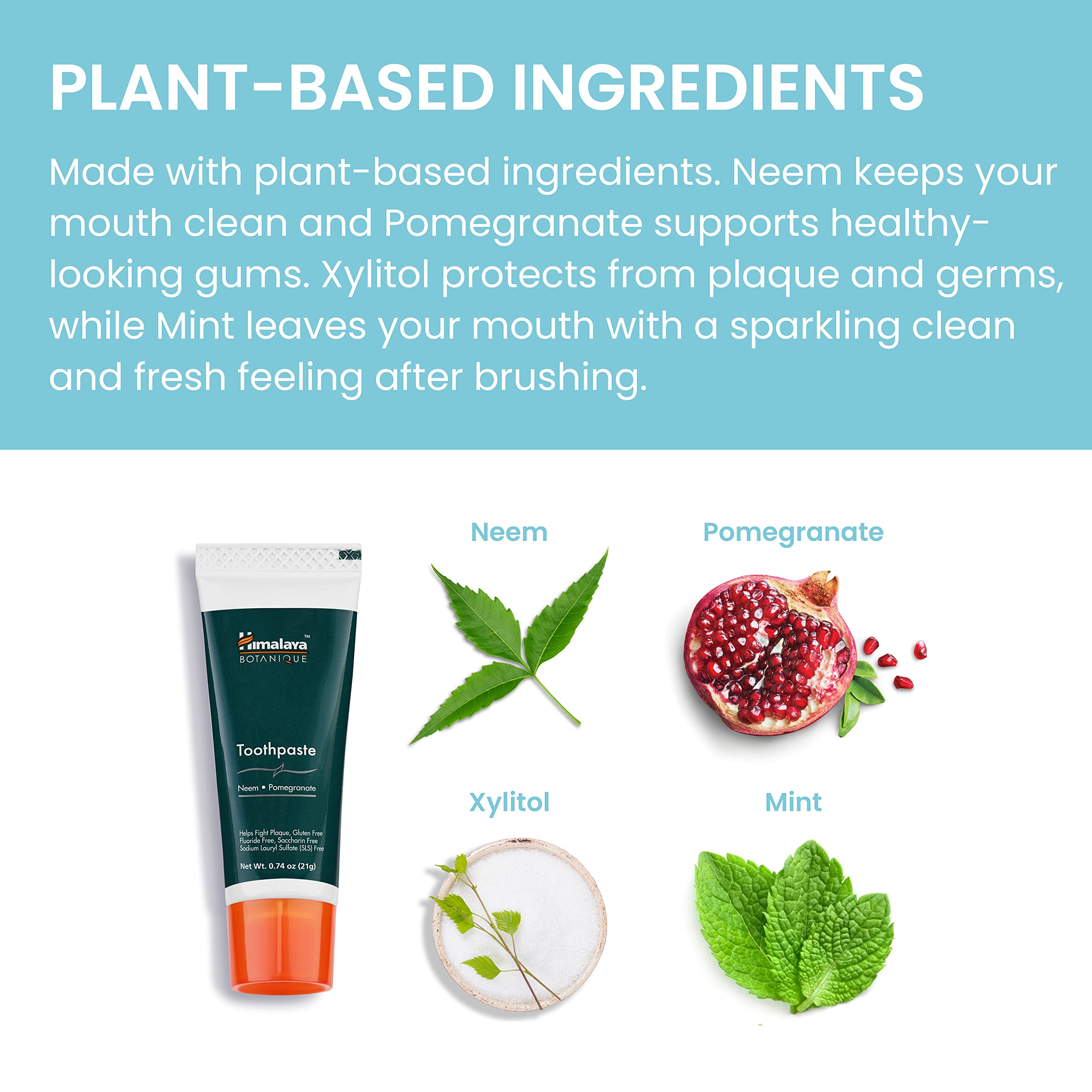 No SLS triclosan or parabens on packaging