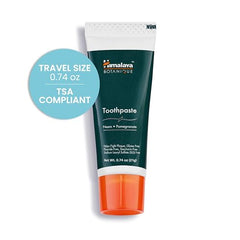 Travel-size Himalaya Botanique toothpaste packaging