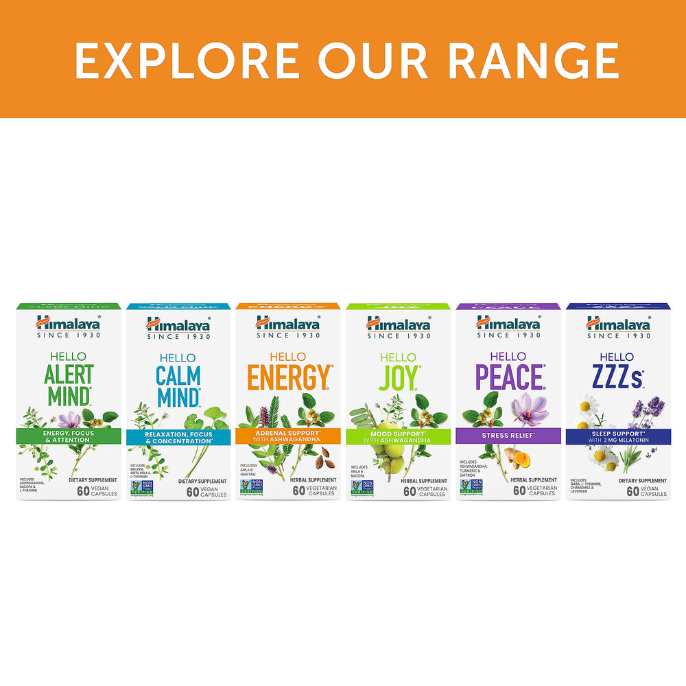 Himalaya Hello Energy licorice component visible for soothing herbal complexity