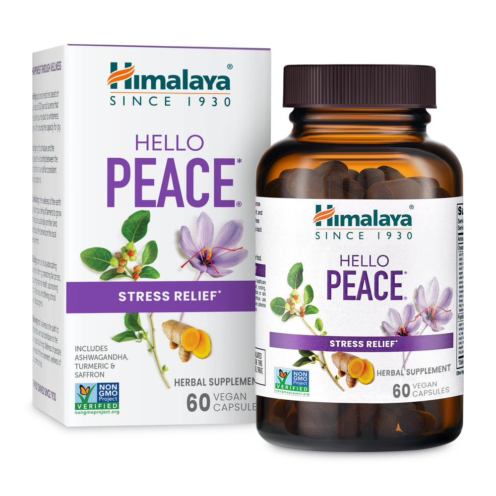 Himalaya Hello Peace bottle and packaging on white background