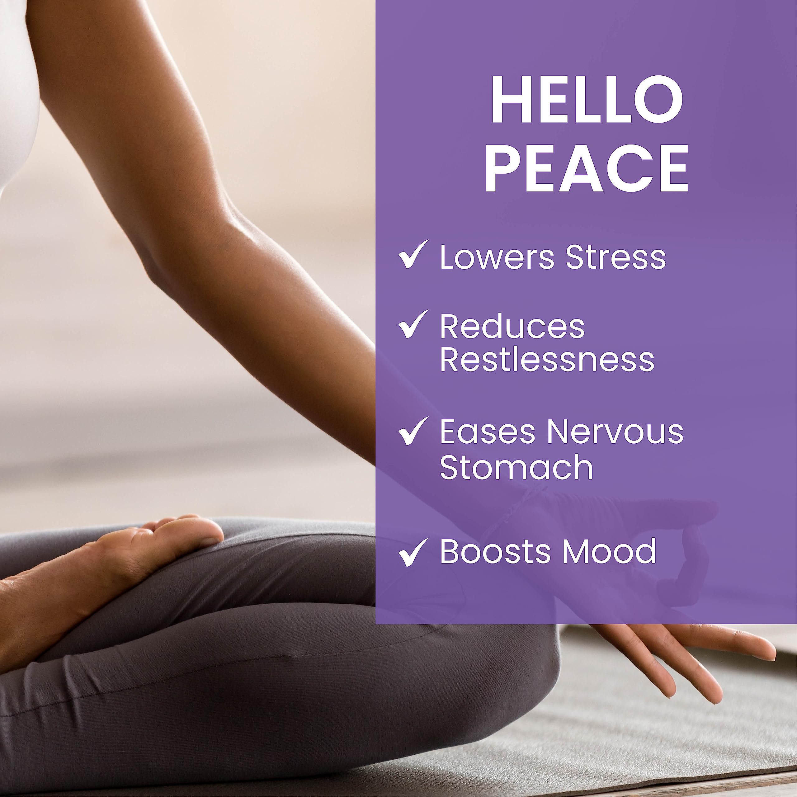 Ashwagandha and Turmeric alongside Hello Peace ingredients