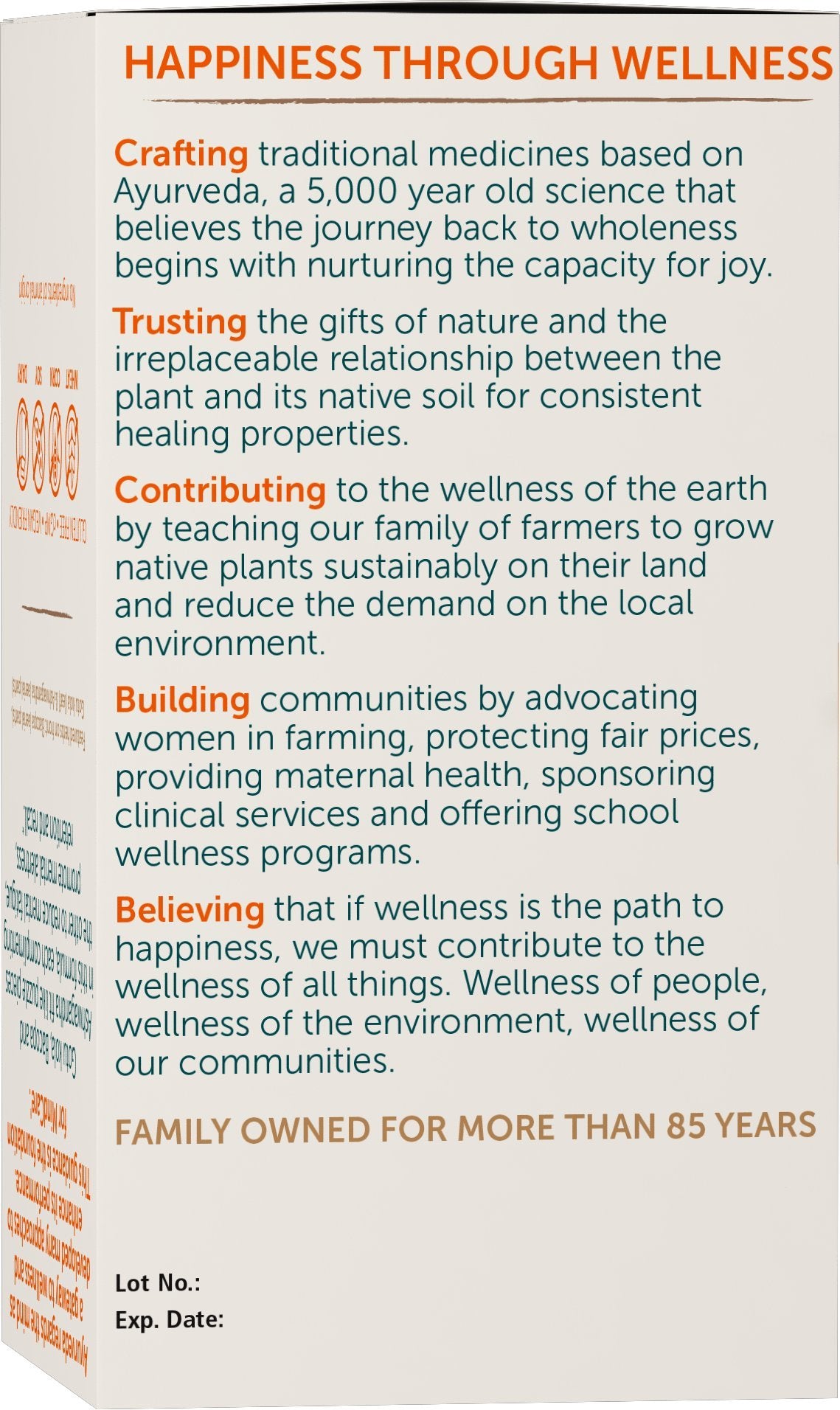 Manufacturing in a cGMP facility for Himalaya MindCare