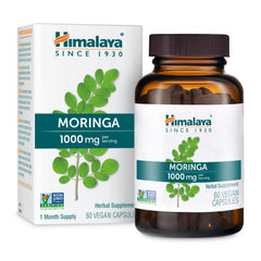 Himalaya Moringa 60 capsules bottle on white background