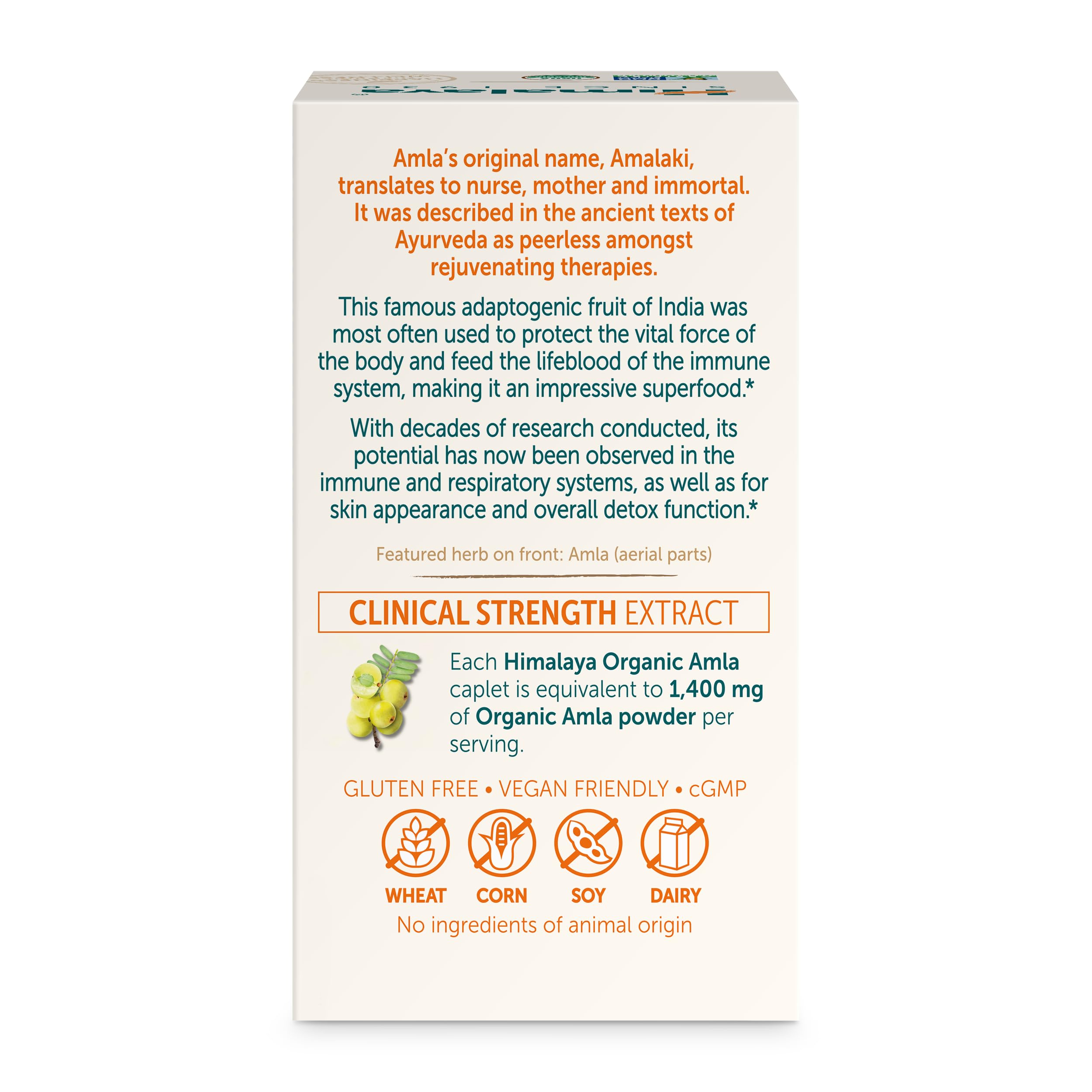 Two-pack Himalaya Organic Amla on white surface