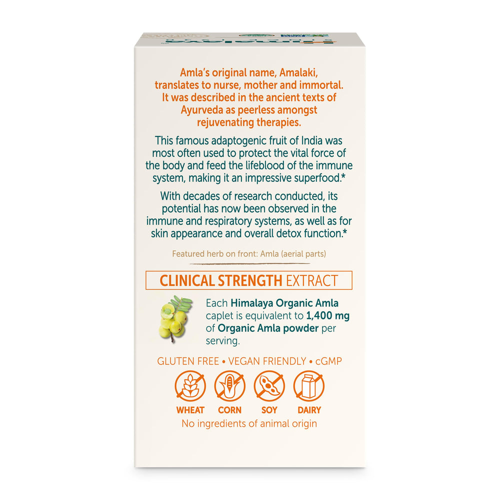 Two-pack Himalaya Organic Amla on white surface